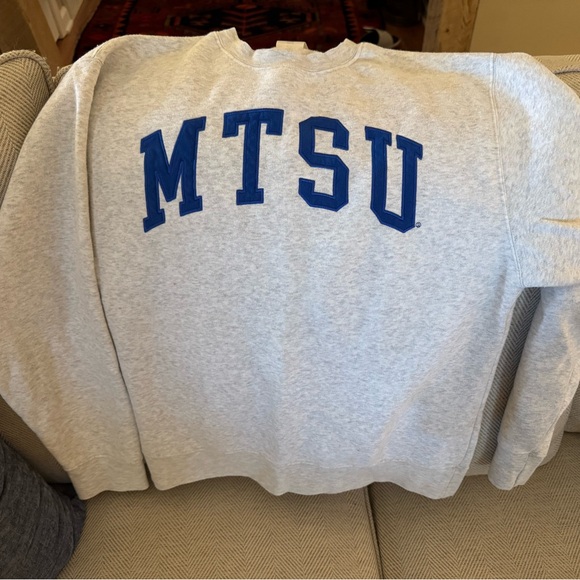 Gray MTSU Men's Sweater - Picture 1 of 3